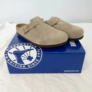 Birkenstock Boston Suede Taupe